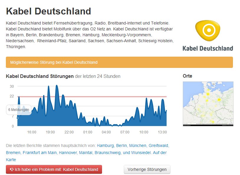 Heute Kabel Deutschland St rung Bei TV Internet Und Telefon Antworten Heute Kabel Deutschland St rung Bei TV Internet Und Telefon Antworten