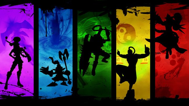 League of Legends Wallpaper - Silhouetten