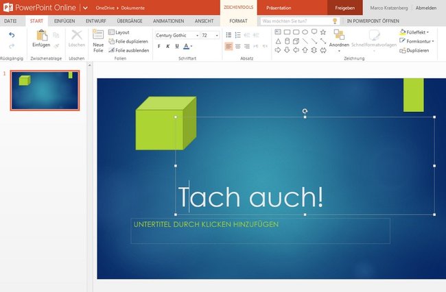 So lassen sich PowerPoint Präsentationen kostenlos online erstellen und vorführen