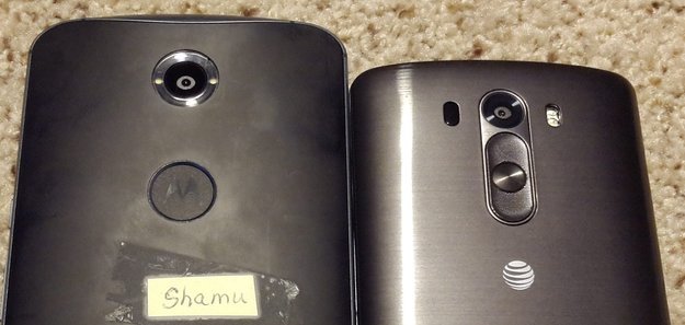 Nexus 6/X: Angebliches erstes Fotos des „Shamu“, Größenvergleich mit dem LG G3