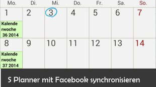 S Planner: Kalender mit Facebook verbinden.