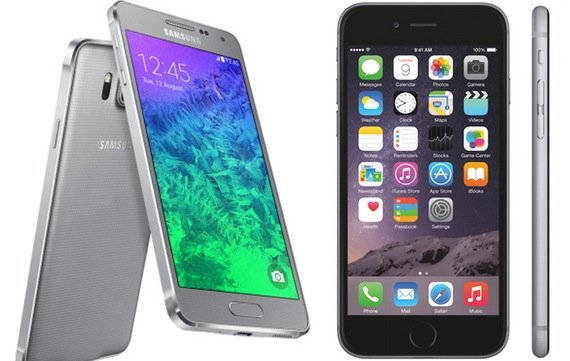 Samsung Galaxy Alpha, iPhone 6 und iPhone 5s im Vergleich