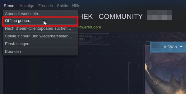 So aktiviert ihr den Offline-Modus in Steam. Bild: GIGA