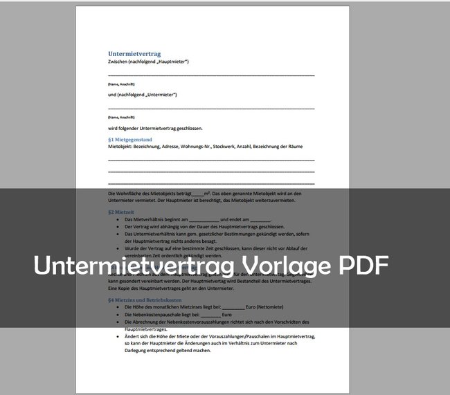 untermietvertrag-vorlage-pdf