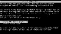 Lösung: Windows startet nicht