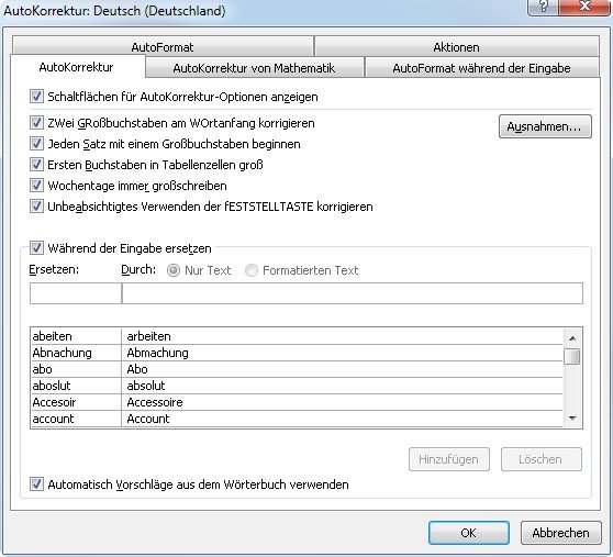 Immer wieder dieselben Fehler bei der Word-Groß- und Kleinschreibung? Autokorrektur!