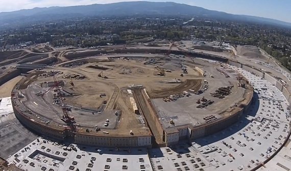 Apple Campus 2: Großteil des Fundaments bereits fertiggestellt