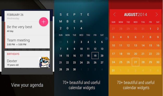 Month: Schickes Kalender-Widget mit vielen Designs heute kostenlos