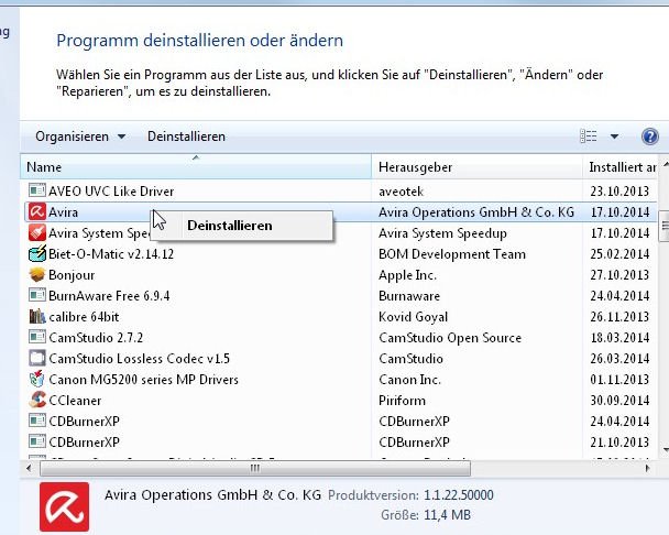avira-antivir-deinstallieren-systemsteuerung