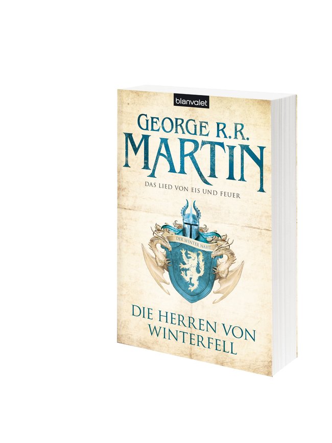 Das neue Design der ins Deutsche übersetzten Buchreiche: Die Herren von Winterfell. Wer des Englischen mächtig ist, sollte aber auf jeden Fall zur Originalausgabe greifen.