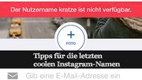 Tipp: Doch noch coole Instagram-Namen finden