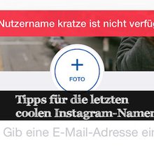 Tipp: Doch noch coole Instagram-Namen finden