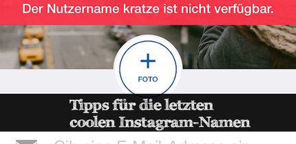 Tipp: Doch noch coole Instagram-Namen finden