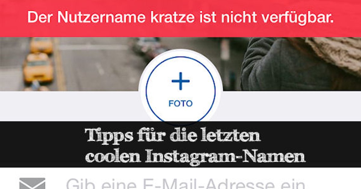 Tipp Doch noch coole InstagramNamen finden