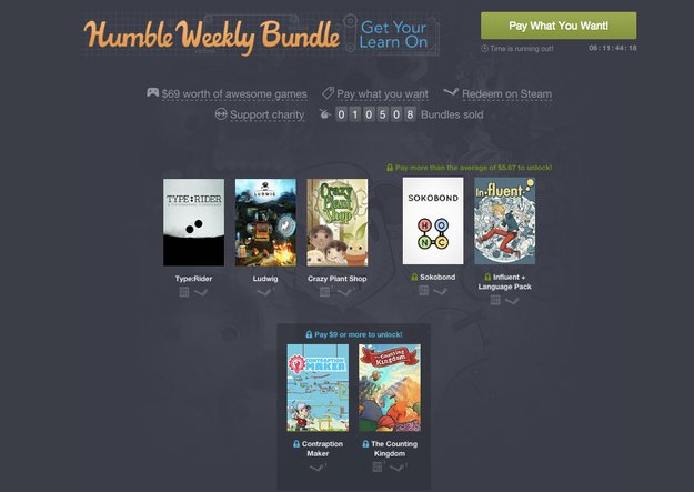 Humble Weekly Bundle: Hier könnt ihr was lernen