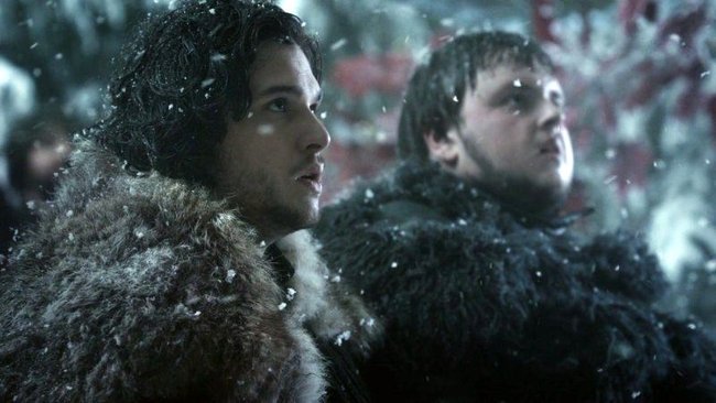 Jon Snow mit einem Weggefährten Sam: eine Referenz auf Frodo und Sam aus Herr der Ringe?
