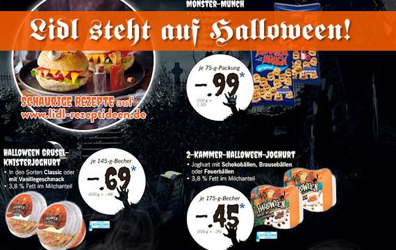 Bei Lidl ist schon Halloween - mit Gewinnspiel!