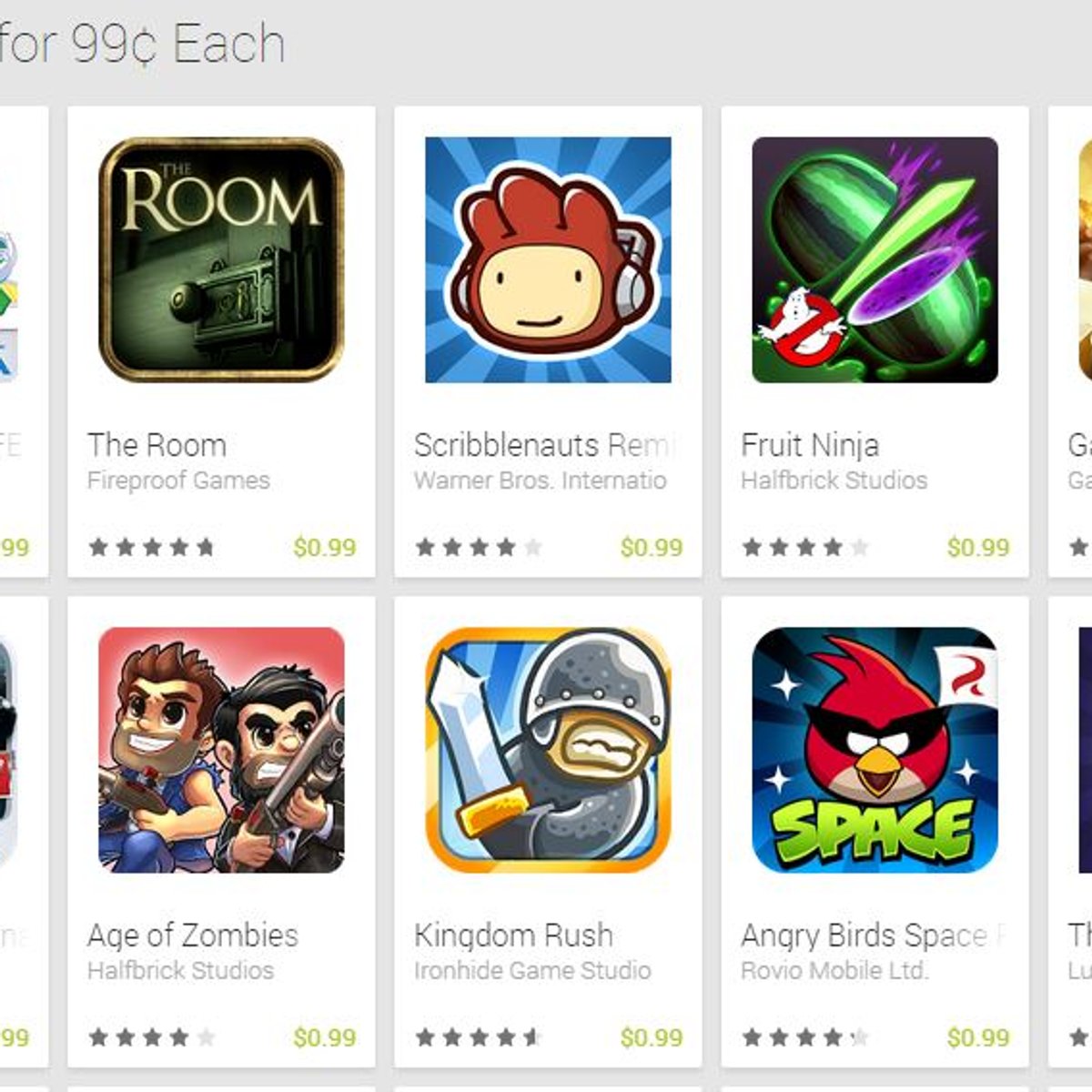 Game-Deals: Dutzende Spiele im Play Store für weniger als 1 Euro gelistet  [Update]