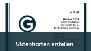 Visitenkarten erstellen: so geht’s kostenlos mit Freeware oder online