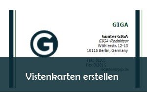Visitenkarten erstellen: so geht’s kostenlos mit Freeware oder online