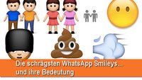 Die schrägsten WhatsApp Smileys - und ihre Bedeutung