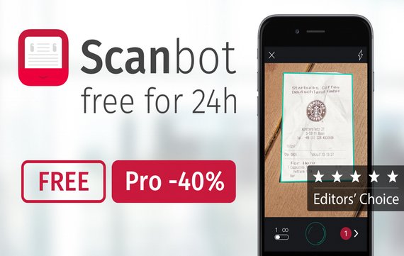 Scanbot kostenlos für iOS und Android, Pro-Features reduziert
