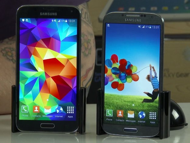 Samsung Galaxy S5 vs. Galaxy S4: Android 5.0 Lollipop mit TouchWiz im Video-Vergleich