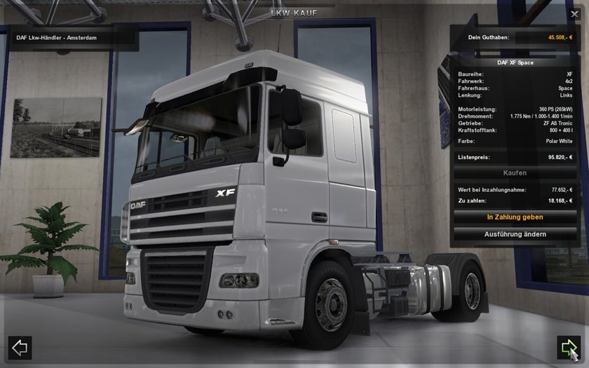 daf xf space