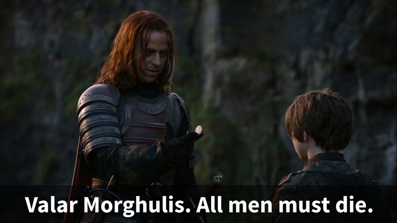 Was bedeutet „Valar und was heißt „Valar Dohaeris“?