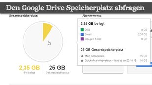 Google Drive: Den Speicherplatz abfragen - so wird's gemacht!