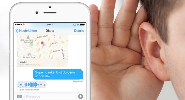 Audionachrichten in iOS 8 ohne Lautsprecher anhören (Mini-Tipp)