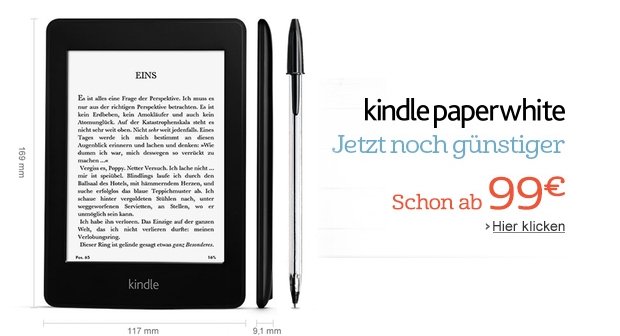 Kindle Paperwhite: Erneute Preissenkung durch Amazon