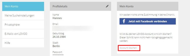lovoo-loeschen