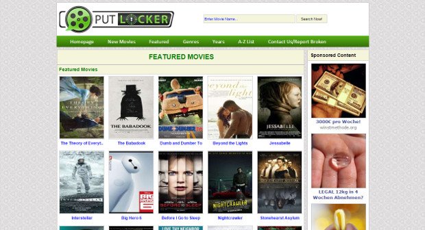 Putlocker: Top-Filme online und kostenlos anschauen - Ist das legal?