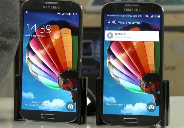 Samsung Galaxy S4: Android 5.0 Lollipop und Android 4.4 KitKat im Video-Vergleich