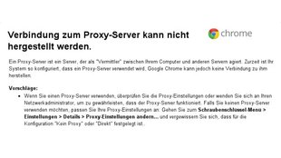 „Verbindung zum Proxyserver kann nicht hergestellt werden“: Probleme im Browser beheben