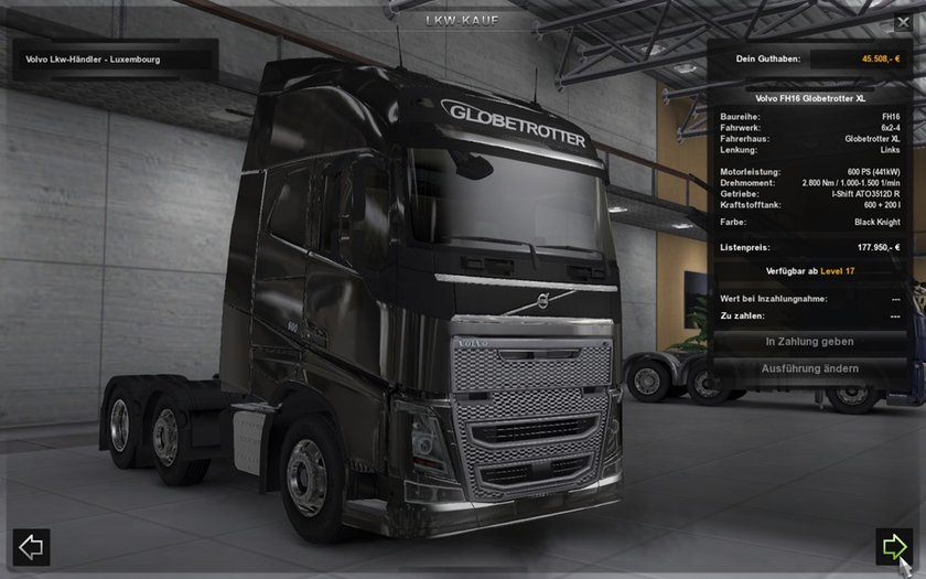 volvo fh16 globetrotter xl 2