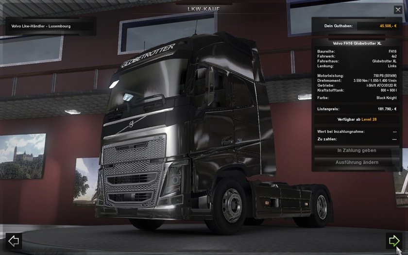 volvo fh16 globetrotter xl