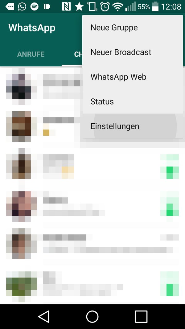 Blaue haken bei whatsapp ausschalten