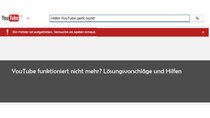 YouTube: „Ein Fehler ist aufgetreten. Versuche es später erneut“ – Lösungen und Hilfe