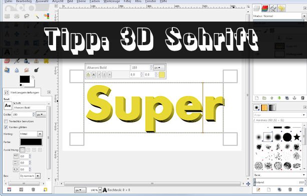 Praxistipp Wie Kann Ich In 3d Schrift Schreiben