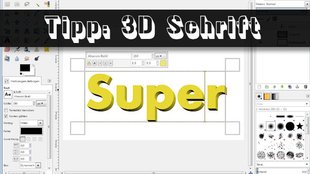 Praxistipp: Wie kann ich in 3D-Schrift schreiben?