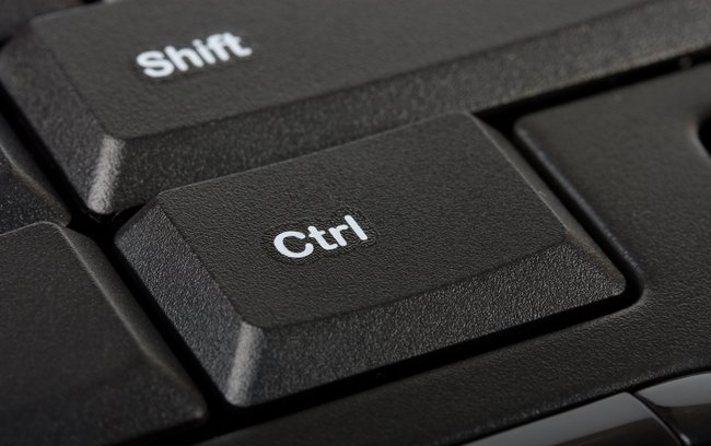 Control key on computer keyboard