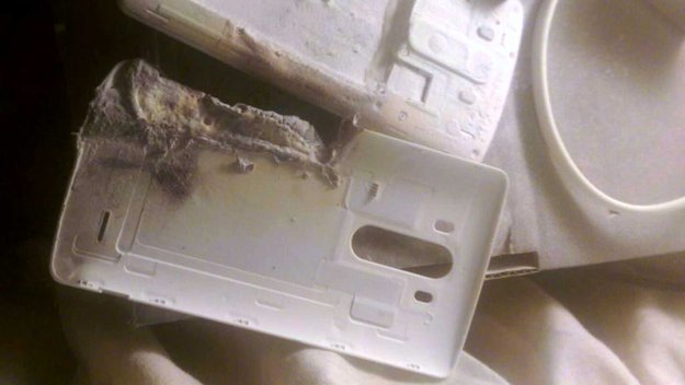 LG G3: Akku explodiert, steckt Bett in Flammen