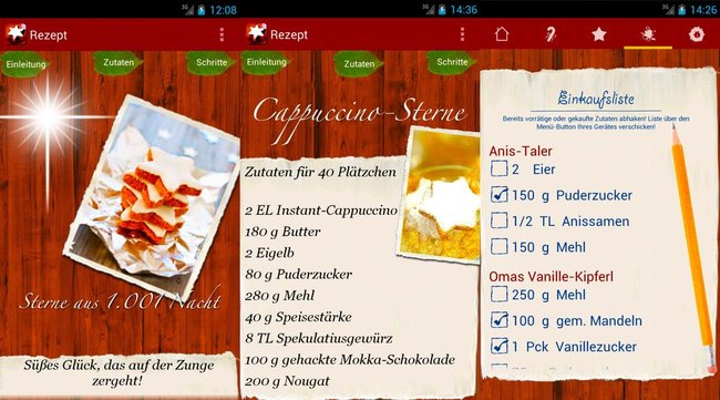 Weihnachts-App Plaetzchen Rezepte