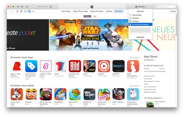 Apps, Musik und Filme zurückgeben: Widerrufsrecht in iTunes