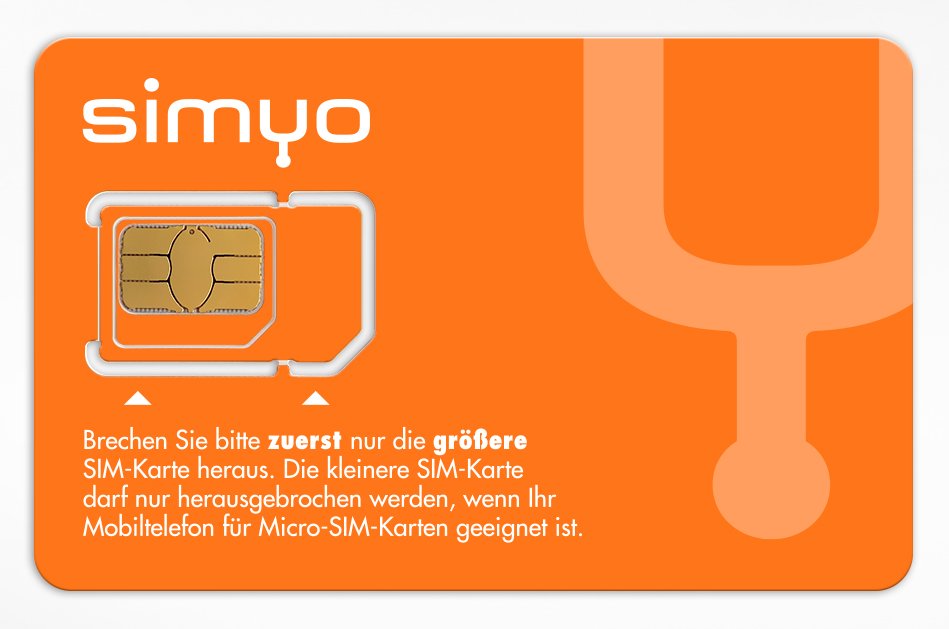 SIMKarten im Größenvergleich Micro, Mini, Nano,