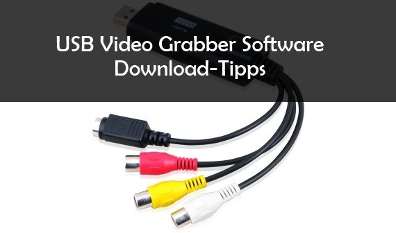 USB Video Grabber-Software: für Video- Audiodateien