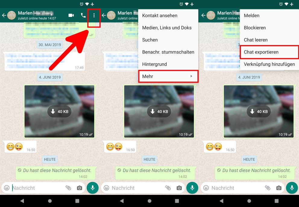 WhatsApp: Nachrichten speichern – so geht's