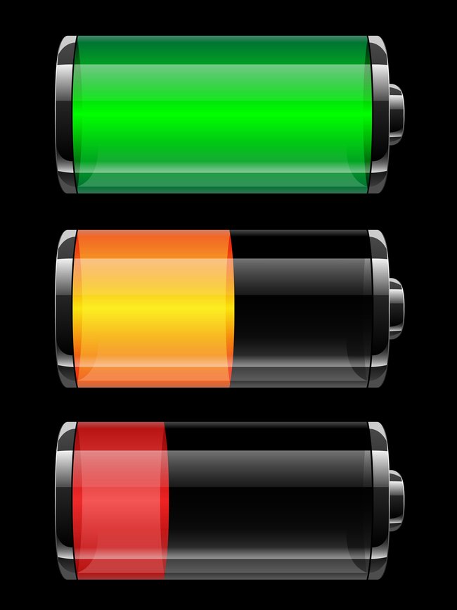 Wie gehts am schnellsten? Wir finden es heraus. Bildquelle: Battery charge status - vector illustration
